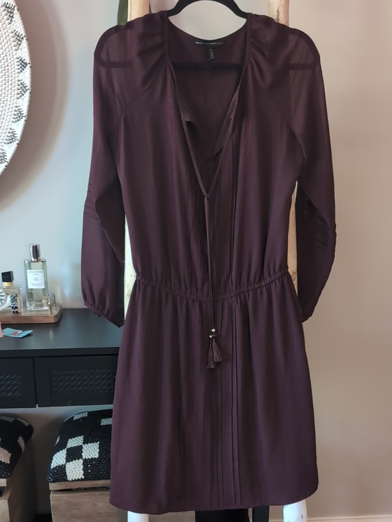 White House Black Market Dresses & Skirts - WHBM Burgundy Boho Dress - Small